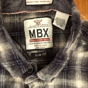 Slim fit flannel shirt